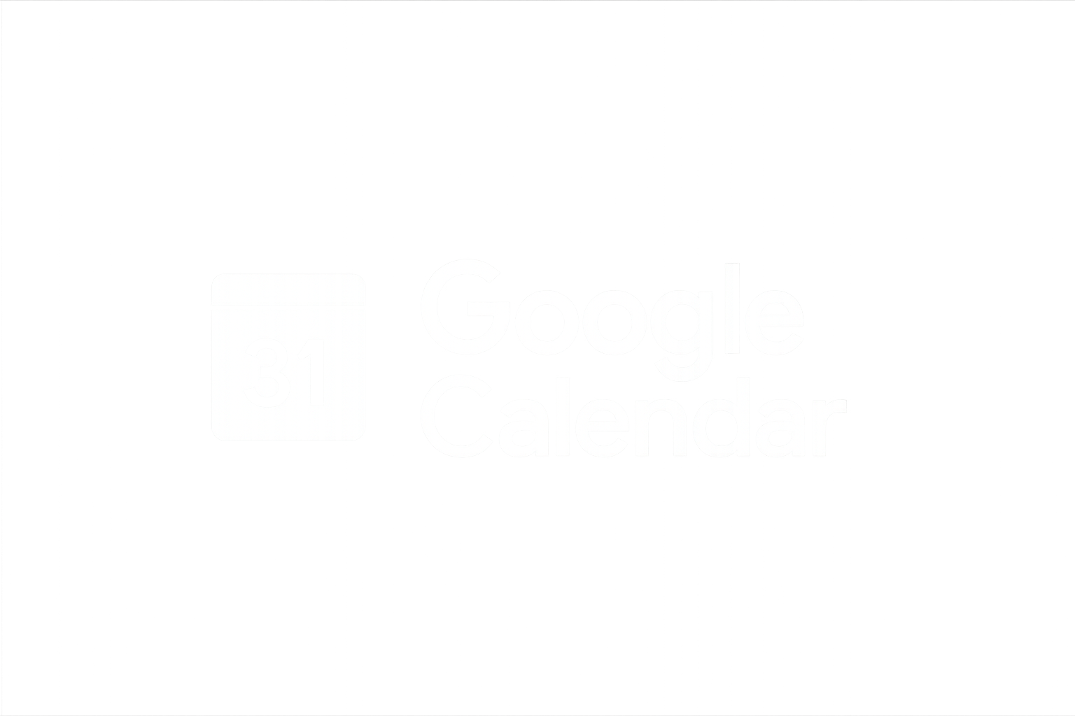 Google Calendar Branco Logo